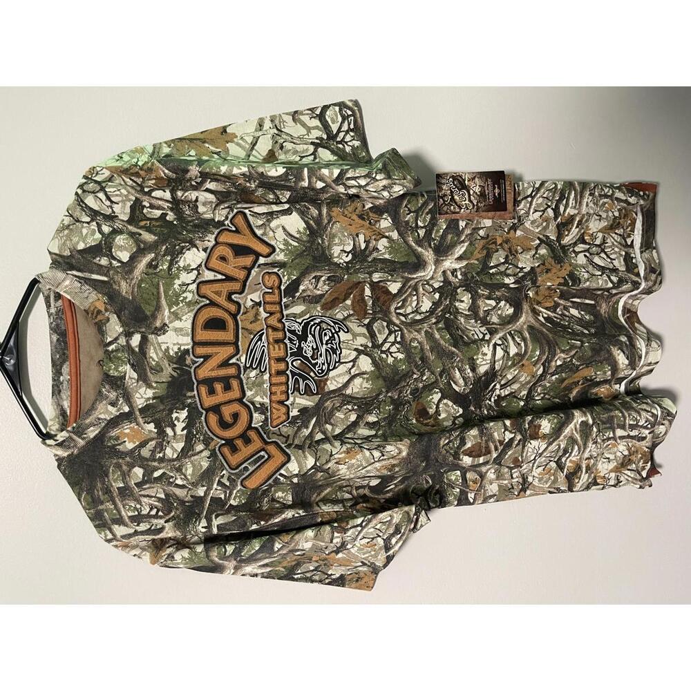 NWT Legendary Whitetails Camouflage Hunting T-Shirt L